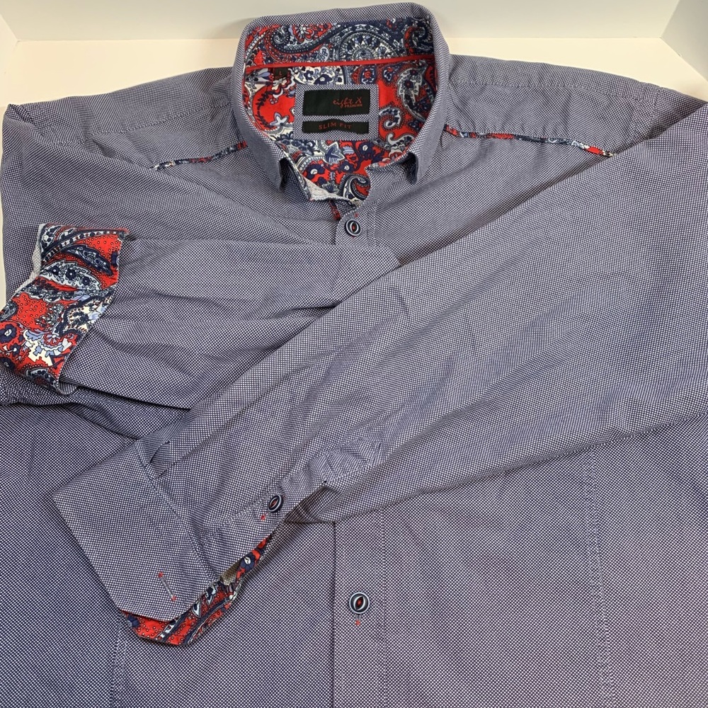 Eight-X Premium Slim-Fit Large Button-Down
